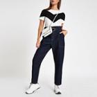 River Island Womens White And Colourblock T-shirt