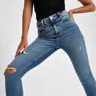 River Island Womens Ripped Skinny Jeans