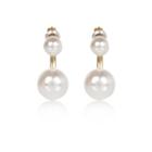River Island Womens Faux Pearl Front And Back Earrings