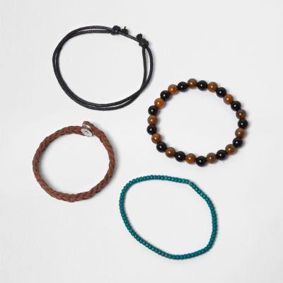 River Island Boys Bead Bracelet Multipack