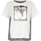 River Island Womens Foil Print Short Sleeve T-shirt