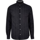 River Island Mens Geometric Pattern Slim Fit Shirt