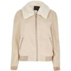 River Island Womens Fleece Bomber Jacket