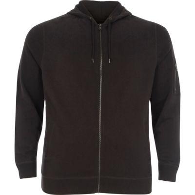 River Island Mensbig & Tall Zip Front Hoodie