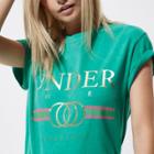 River Island Womens Petite 'under Cover' Cropped T-shirt