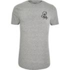 River Island Mens Muscle Fit 'r96' Embroidered T-shirt