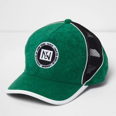 River Island Mens Towelling Mesh Cap