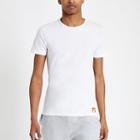 River Island Mens Superdry White Slim Fit T-shirt 2 Pack
