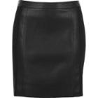 River Island Womens Leather Look Suede Panel Mini Skirt