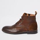 River Island Mens Leather Lace-up Chukka Boots