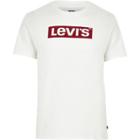 Mens Levi's White Chest Logo Crew Neck T-shirt