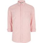 River Island Mens Stripe Casual Button-down Oxford Shirt