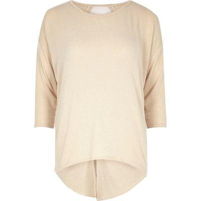 River Island Womens Knitted Open Twist Back Top
