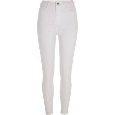 River Island Womens White Harper Super Skinny Jeans