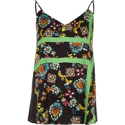 River Island Womens Floral Block Print Cami Top