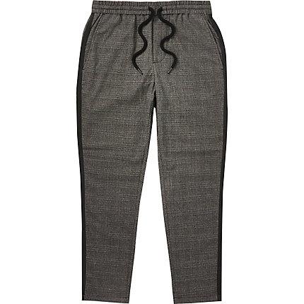 River Island Mens Only And Sons Check Tape Side Trousers