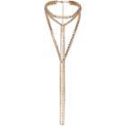 River Island Womens Gold Tone Embellished Draped Necklace