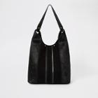 River Island Womens Leather Panel Slouch Bag