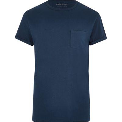 River Island Mens Big And Tall Chest Pocket T-shirt