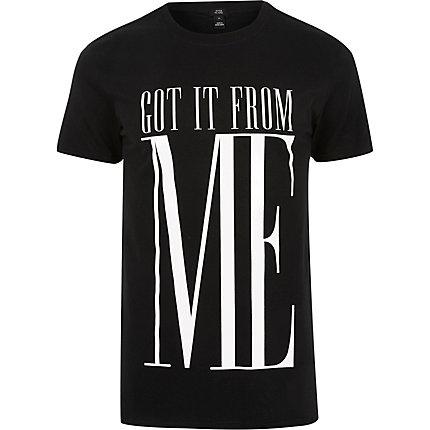 River Island Mens 'got It From My Me' Twinning T-shirt