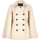 River Island Womens Double Breasted Trench Cape