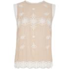 River Island Womens Embroidered Sleeveless Top
