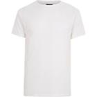 River Island Mens White Waffle Slim Fit Raglan T-shirt