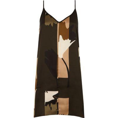 River Island Womens Camo Print Slip Dress
