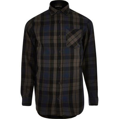 River Island Mensblue Jack & Jones Check Shirt