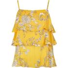 River Island Womens Petite Floral Tiered Frill Cami Top