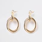 River Island Womens Gold Colour Twist Doorknocker Earrings