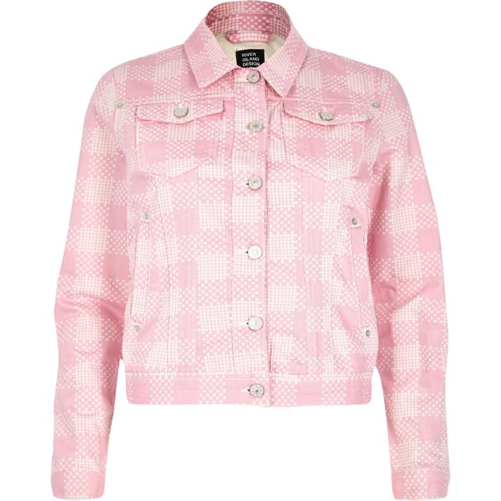 River Island Womens Design Forum Floral Print Denim Jacket
