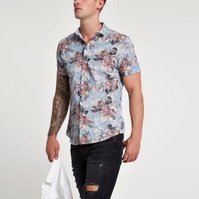 River Island Mens Floral Shirt