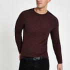 River Island Mens Muscle Fit Cable Knit Jumper