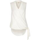 River Island Womens Wrap Front Tie Side Blouse