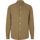 River Island Menscamel Casual Oxford Shirt