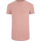 River Island Mens Chest Embroidered Muscle Fit T-shirt