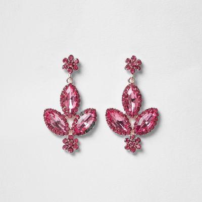River Island Womens Gem Dangle Earrings