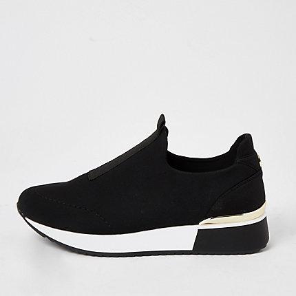 River Island Womens Scuba Pull On Runner Trainers