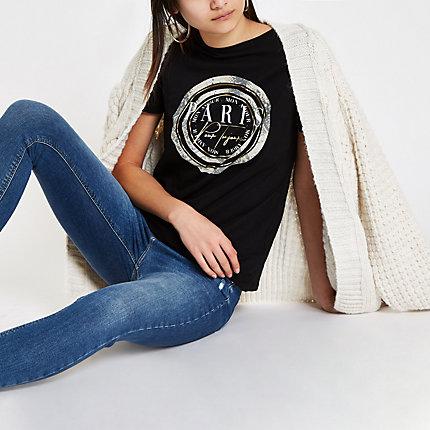 River Island Womens 'paris' Snake Print T-shirt