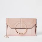 River Island Womens Circle Front Envelope Clutch Bag