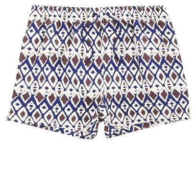 River Island Mens Primal Print Swim Shorts