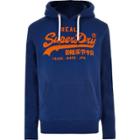 River Island Mens Superdry Vintage Logo Print Hoodie