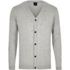 River Island Mens V Neck Button-up Cardigan