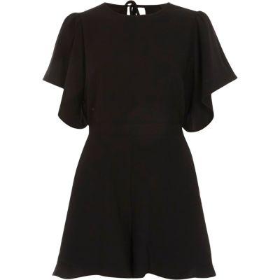 River Island Womens Frill Sleeve Romper