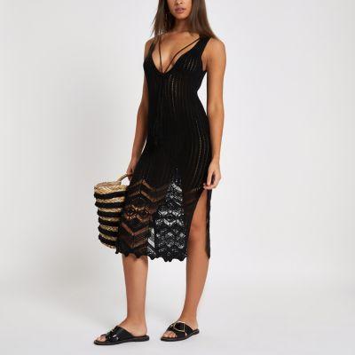 River Island Womens Crochet Maxi Dress