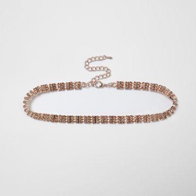 River Island Womens Aztec Gem Embellished Choker