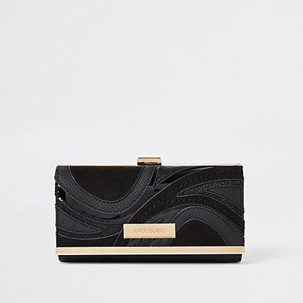 River Island Womens Swirl Cutabout Cliptop Purse