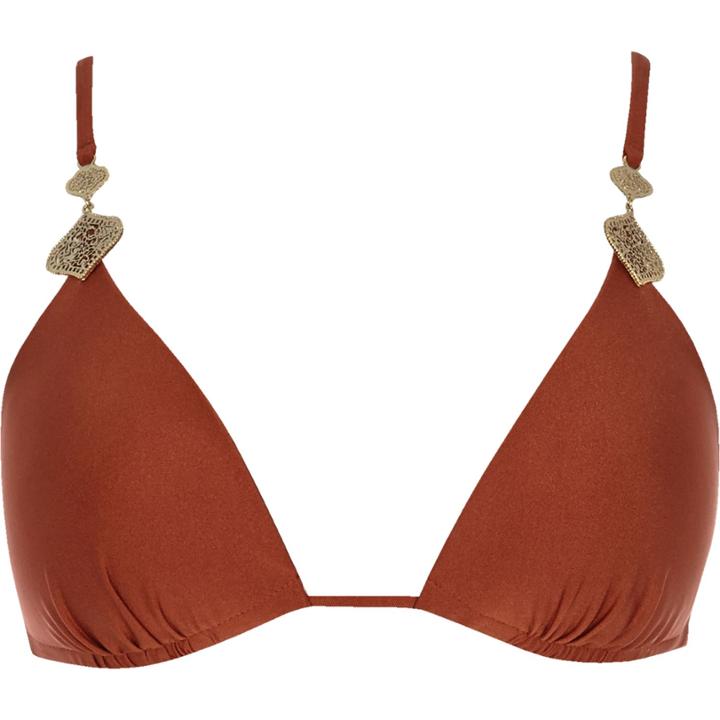 River Island Womens Filagree Moulded Triangle Bikini Top