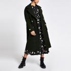 River Island Womens Double Breasted Longline Utility Coat